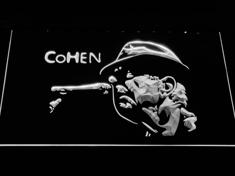 Leonard Cohen Face LED Neon Sign
